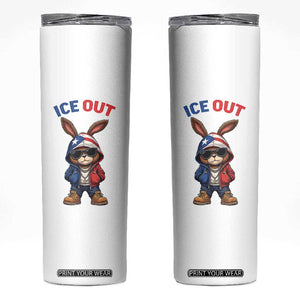 Cool Bunny Ice Out Skinny Tumbler Puerto Rican Flag Hoodie Outfit Vibes Boricua TS10 White Print Your Wear