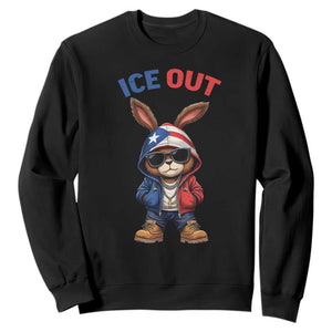 Cool Bunny Ice Out Sweatshirt Puerto Rican Flag Hoodie Outfit Vibes Boricua TS10 Black Print Your Wear
