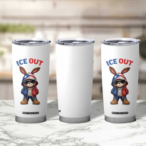 Cool Bunny Ice Out Tumbler Cup Puerto Rican Flag Hoodie Outfit Vibes Boricua TS10 Print Your Wear