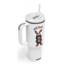 Cool Bunny Ice Out Tumbler With Handle Puerto Rican Flag Hoodie Outfit Vibes Boricua TS10 Print Your Wear