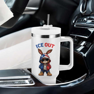 Cool Bunny Ice Out Tumbler With Handle Puerto Rican Flag Hoodie Outfit Vibes Boricua TS10 Print Your Wear