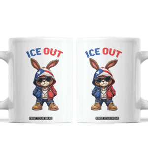 Cool Bunny Ice Out Coffee Mug Puerto Rican Flag Hoodie Outfit Vibes Boricua TS10 White Print Your Wear