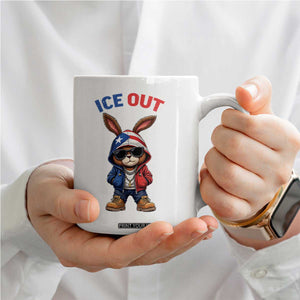 Cool Bunny Ice Out Coffee Mug Puerto Rican Flag Hoodie Outfit Vibes Boricua TS10 Print Your Wear