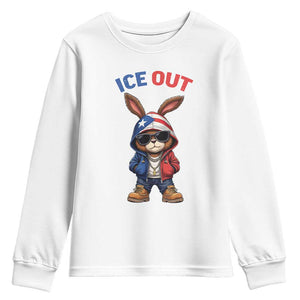 Cool Bunny Ice Out Youth Sweatshirt Puerto Rican Flag Hoodie Outfit Vibes Boricua TS10 White Print Your Wear