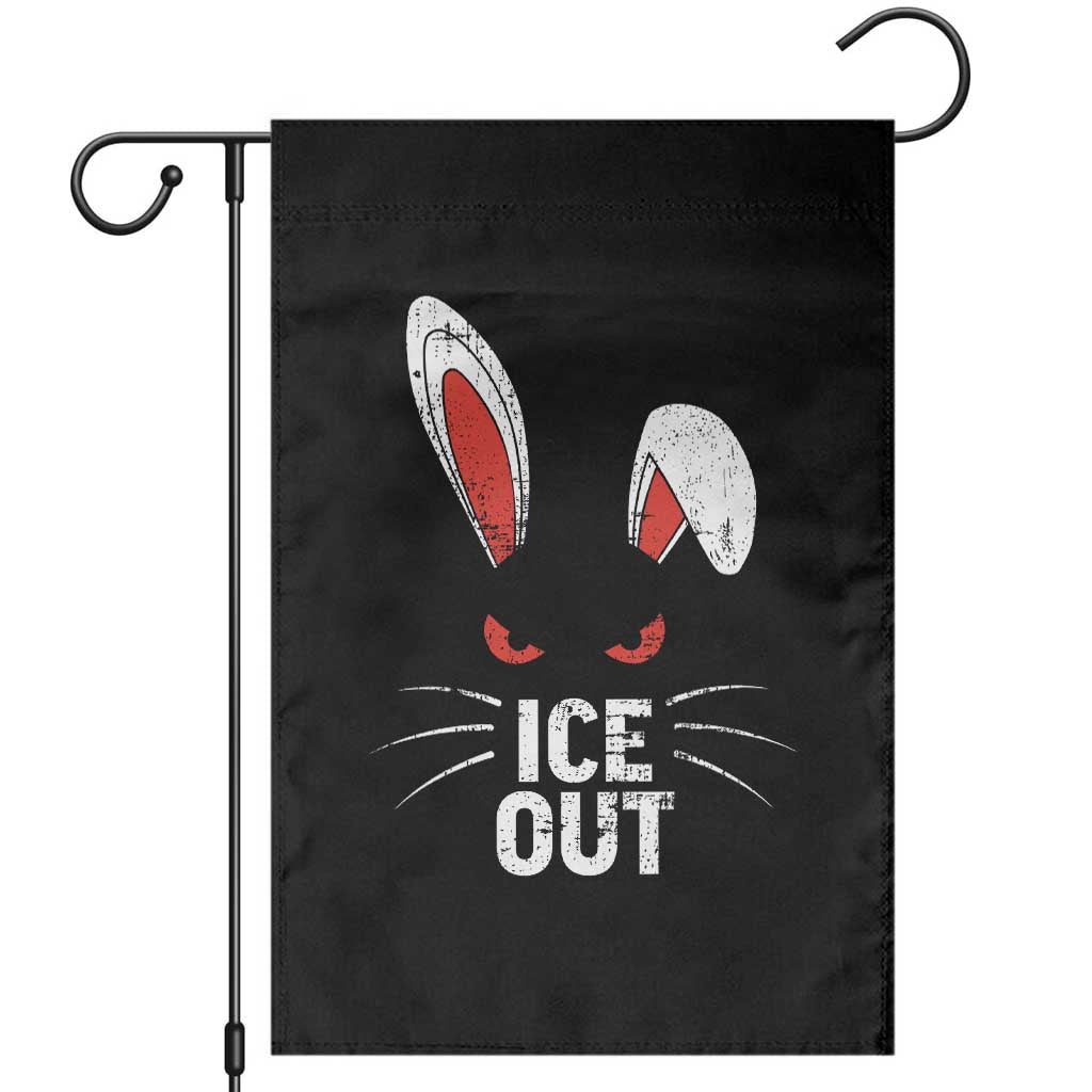 Bunny Ice Out Garden Flag Resist FDT Anti Immigration Enforcement TS10 Black Print Your Wear