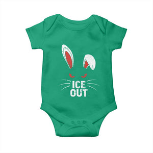 Bunny Ice Out Baby Onesie Resist FDT Anti Immigration Enforcement TS10 Irish Green Print Your Wear