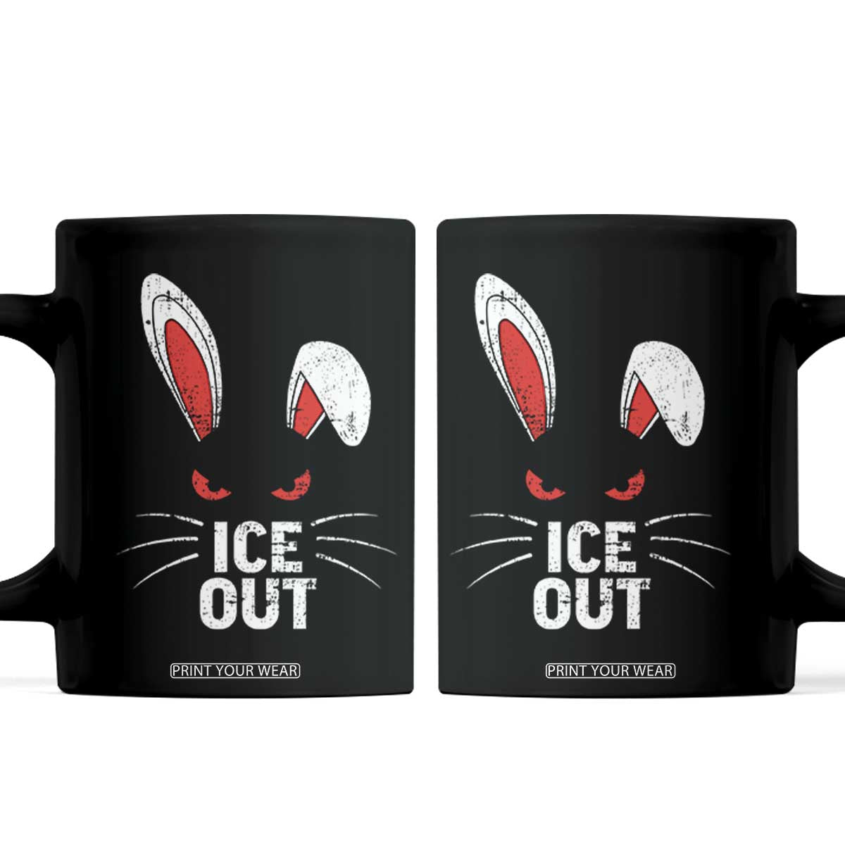 Bunny Ice Out Coffee Mug Resist FDT Anti Immigration Enforcement TS10 Black Print Your Wear