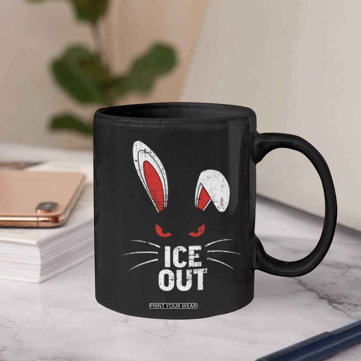 Bunny Ice Out Coffee Mug Resist FDT Anti Immigration Enforcement TS10 Print Your Wear