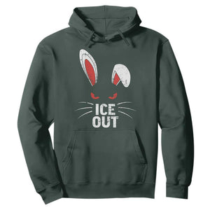 Bunny Ice Out Hoodie Resist FDT Anti Immigration Enforcement TS10 Dark Forest Green Print Your Wear