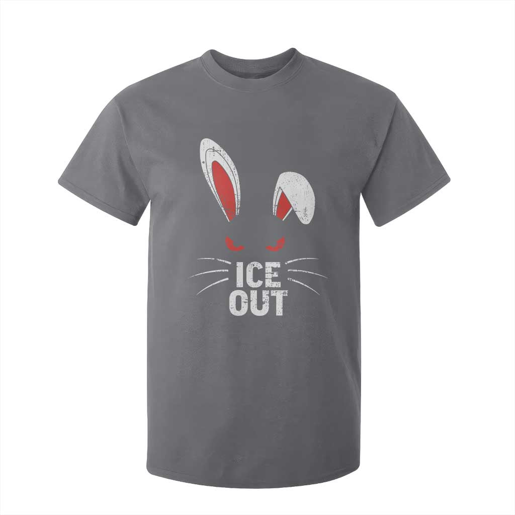Bunny Ice Out T Shirt For Kid Resist FDT Anti Immigration Enforcement TS10 Charcoal Print Your Wear