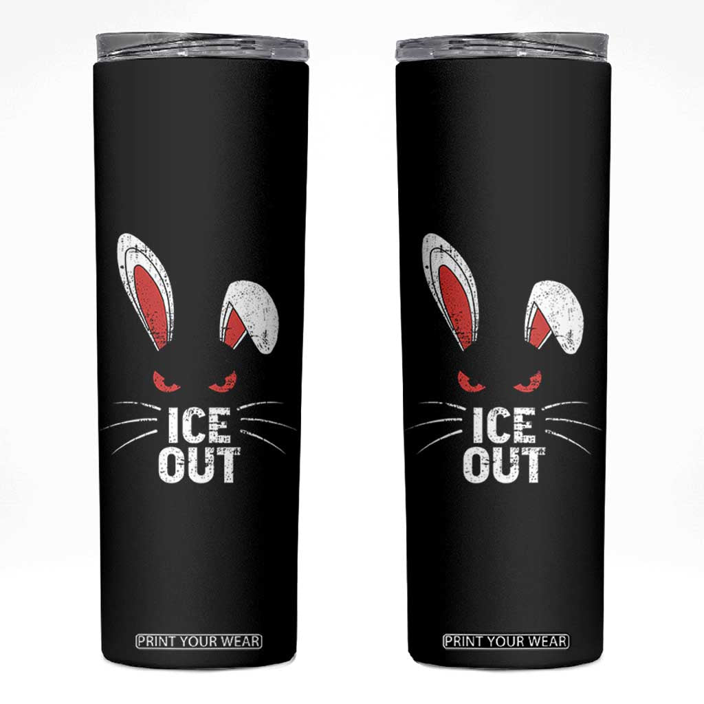 Bunny Ice Out Skinny Tumbler Resist FDT Anti Immigration Enforcement TS10 Black Print Your Wear