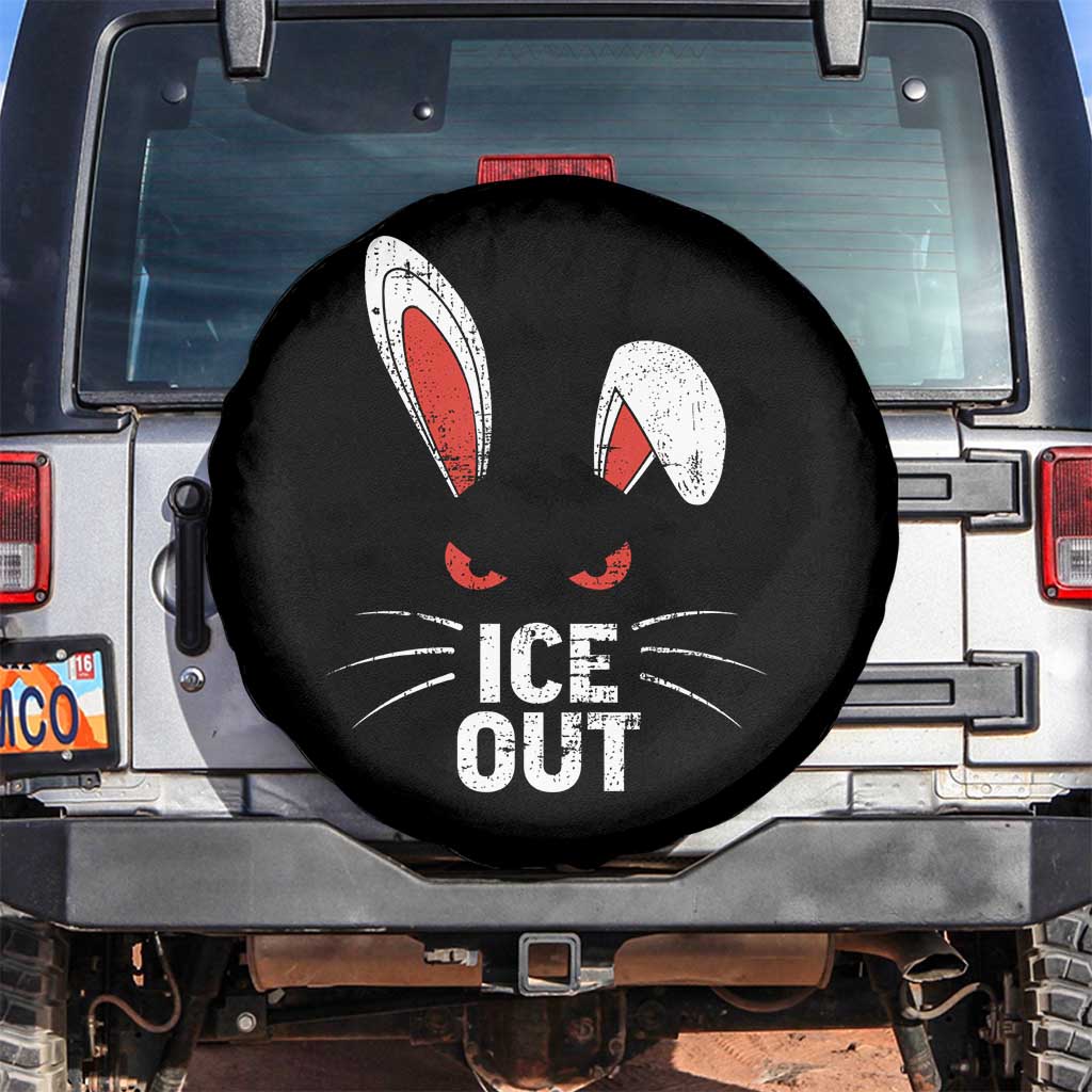 Bunny Ice Out Spare Tire Cover Resist FDT Anti Immigration Enforcement TS10 No hole Black Print Your Wear
