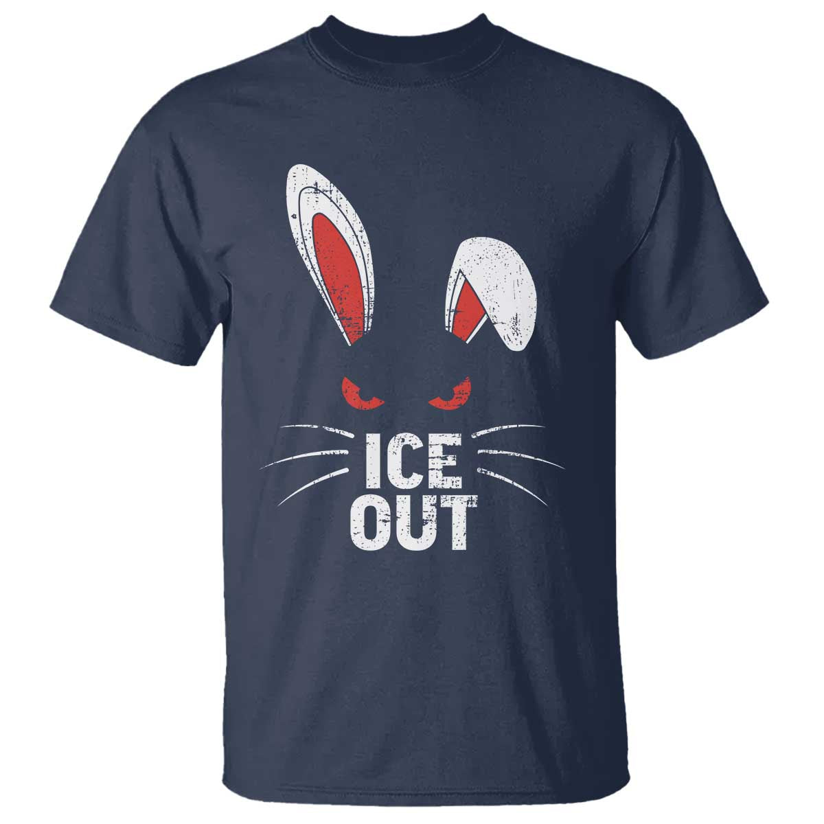 Bunny Ice Out T Shirt - Resist FDT Anti Immigration Enforcement Protest Tee TS10 Navy Print Your Wear