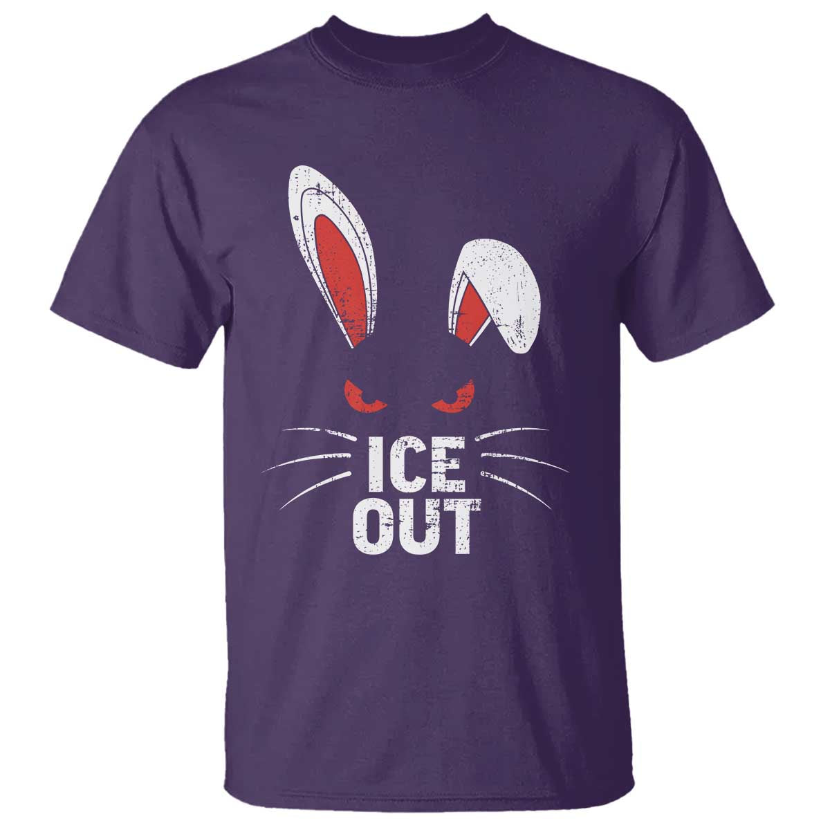Bunny Ice Out T Shirt - Resist FDT Anti Immigration Enforcement Protest Tee TS10 Purple Print Your Wear