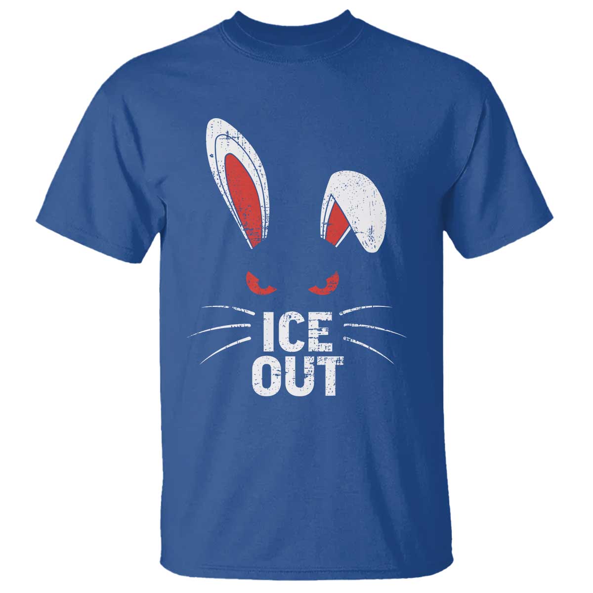 Bunny Ice Out T Shirt - Resist FDT Anti Immigration Enforcement Protest Tee TS10 Royal Blue Print Your Wear