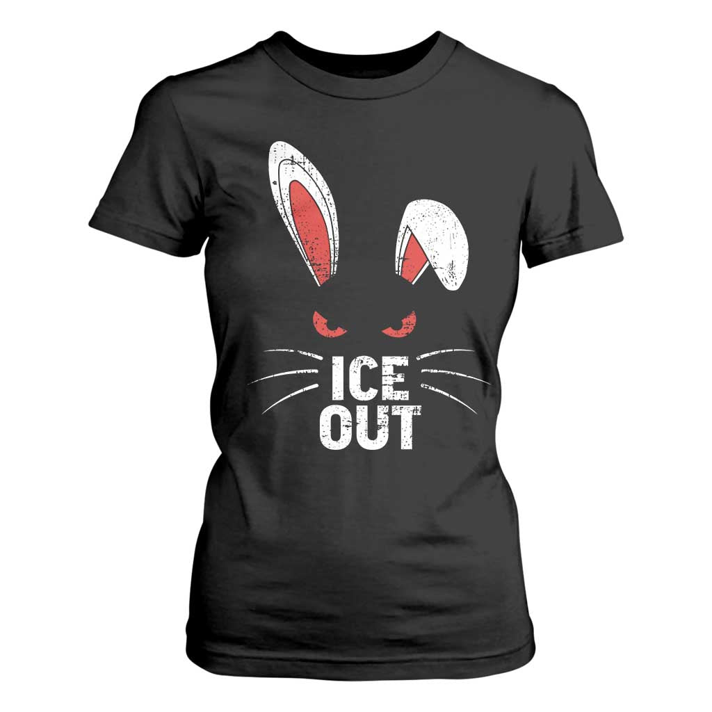 Bunny Ice Out T Shirt For Women Resist FDT Anti Immigration Enforcement TS10 Black Print Your Wear