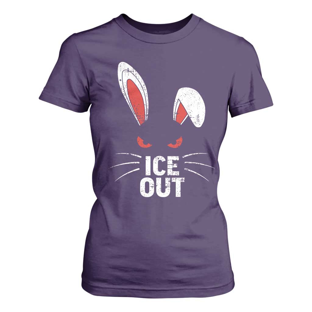 Bunny Ice Out T Shirt For Women Resist FDT Anti Immigration Enforcement TS10 Purple Print Your Wear