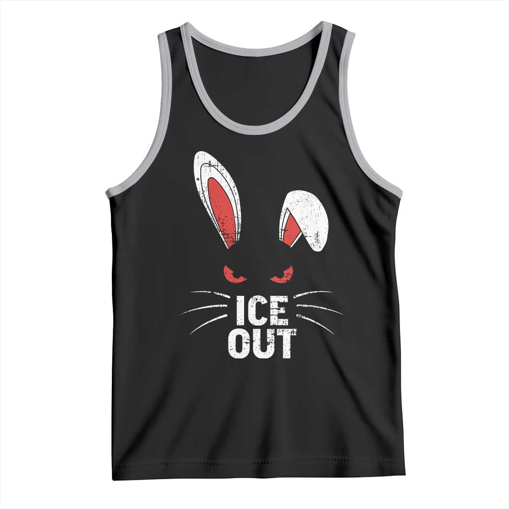 Bunny Ice Out Tank Top Resist FDT Anti Immigration Enforcement TS10 Black Athletic Heather Print Your Wear