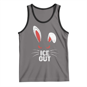 Bunny Ice Out Tank Top Resist FDT Anti Immigration Enforcement TS10 Deep Heather Black Print Your Wear