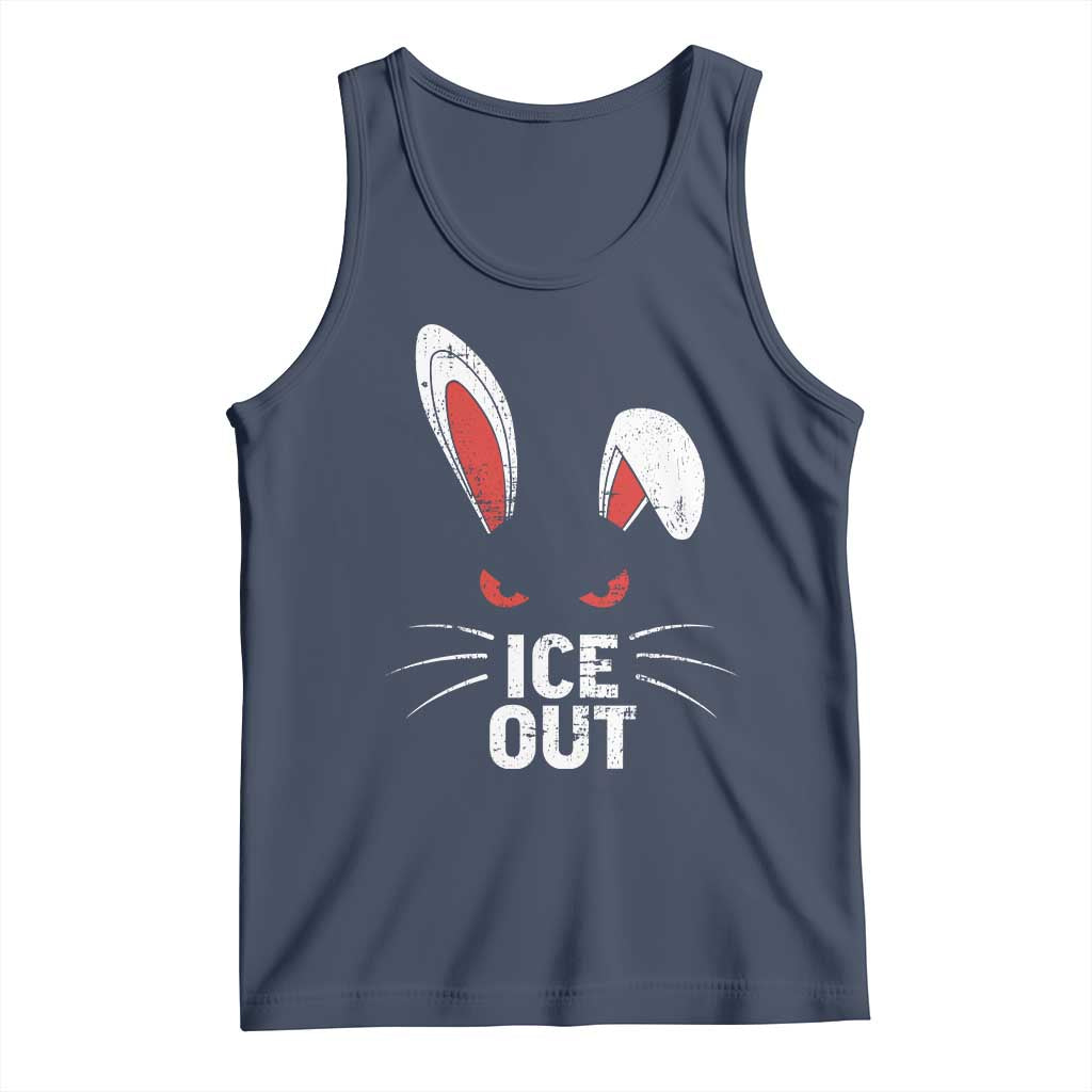 Bunny Ice Out Tank Top Resist FDT Anti Immigration Enforcement TS10 Navy Print Your Wear