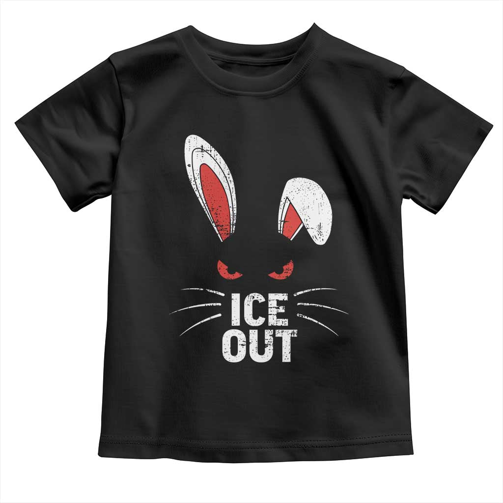 Bunny Ice Out Toddler T Shirt Resist FDT Anti Immigration Enforcement TS10 Black Print Your Wear