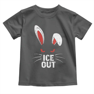 Bunny Ice Out Toddler T Shirt Resist FDT Anti Immigration Enforcement TS10 Dark Heather Print Your Wear