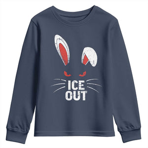 Bunny Ice Out Youth Sweatshirt Resist FDT Anti Immigration Enforcement TS10 Navy Print Your Wear
