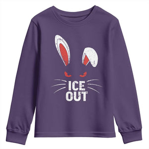 Bunny Ice Out Youth Sweatshirt Resist FDT Anti Immigration Enforcement TS10 Purple Print Your Wear