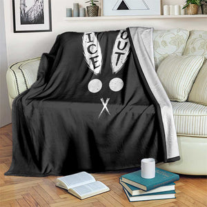 Bunny Bad Ice Out Throw Blanket Rabbit FDT Anti Immigration Enforcement TS10 Print Your Wear