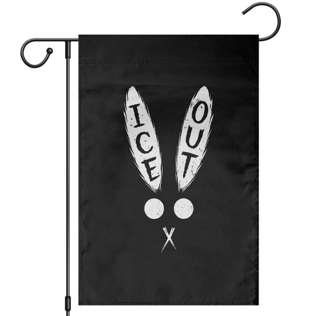 Bunny Bad Ice Out Garden Flag Rabbit FDT Anti Immigration Enforcement TS10 Black Print Your Wear
