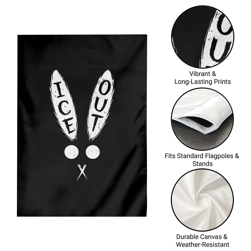 Bunny Bad Ice Out Garden Flag Rabbit FDT Anti Immigration Enforcement TS10 Print Your Wear