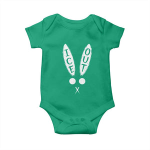 Bunny Bad Ice Out Baby Onesie Rabbit FDT Anti Immigration Enforcement TS10 Irish Green Print Your Wear
