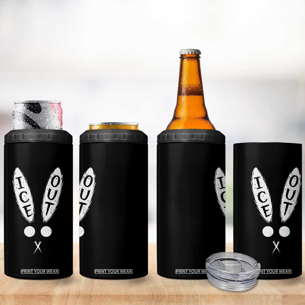Bunny Bad Ice Out 4 in 1 Can Cooler Tumbler Rabbit FDT Anti Immigration Enforcement TS10 Print Your Wear