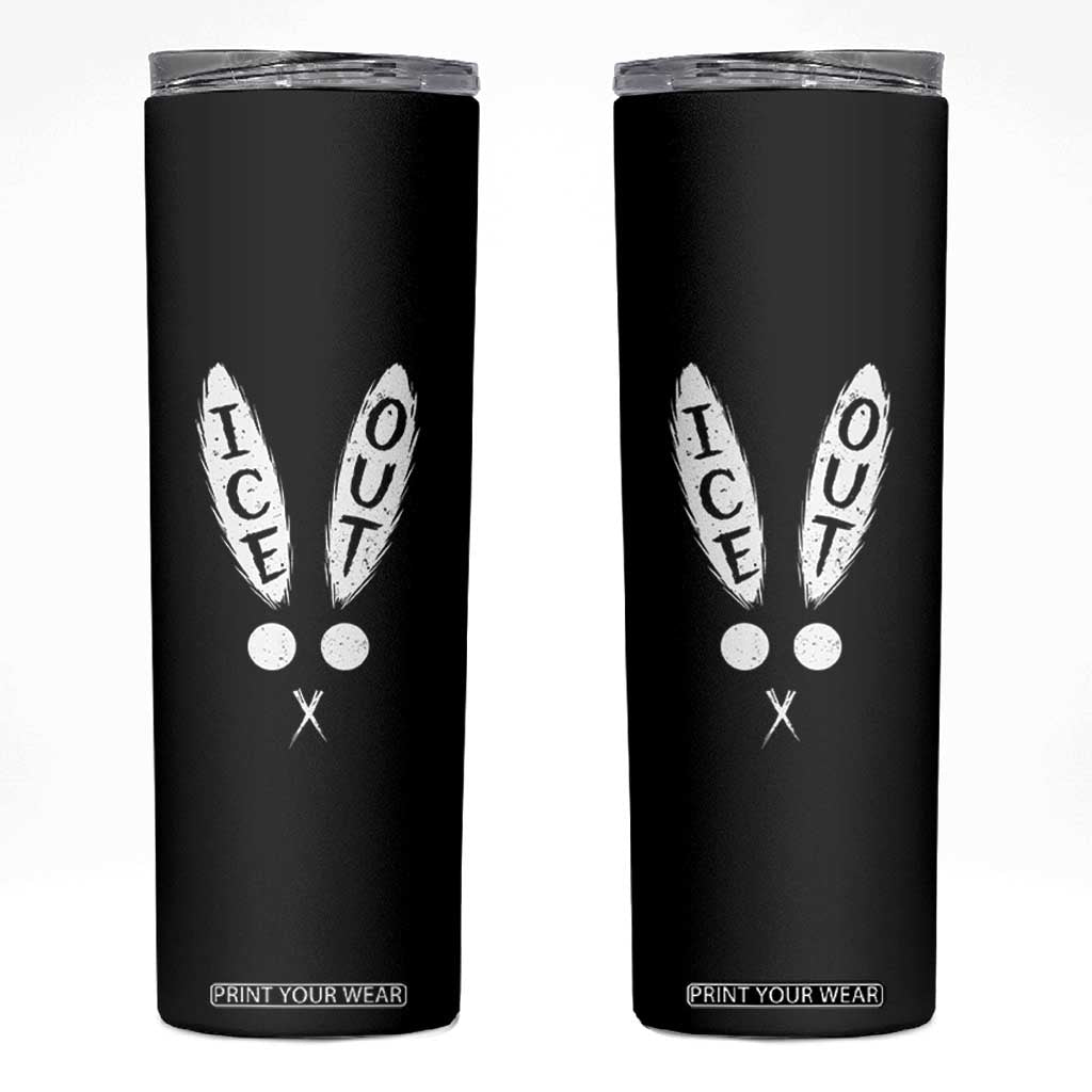 Bunny Bad Ice Out Skinny Tumbler Rabbit FDT Anti Immigration Enforcement TS10 Black Print Your Wear