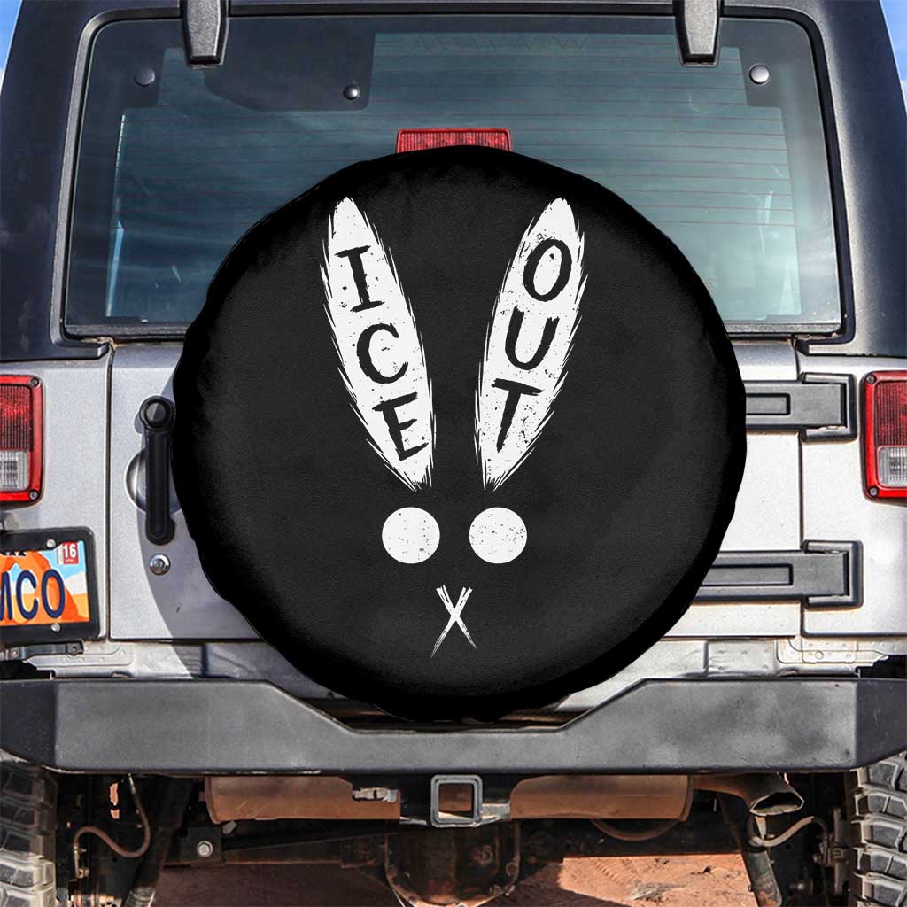 Bunny Bad Ice Out Spare Tire Cover Rabbit FDT Anti Immigration Enforcement TS10 No hole Black Print Your Wear