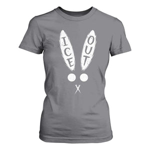 Bunny Bad Ice Out T Shirt For Women Rabbit FDT Anti Immigration Enforcement TS10 Charcoal Print Your Wear