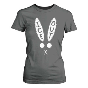 Bunny Bad Ice Out T Shirt For Women Rabbit FDT Anti Immigration Enforcement TS10 Dark Heather Print Your Wear