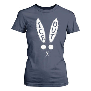 Bunny Bad Ice Out T Shirt For Women Rabbit FDT Anti Immigration Enforcement TS10 Navy Print Your Wear