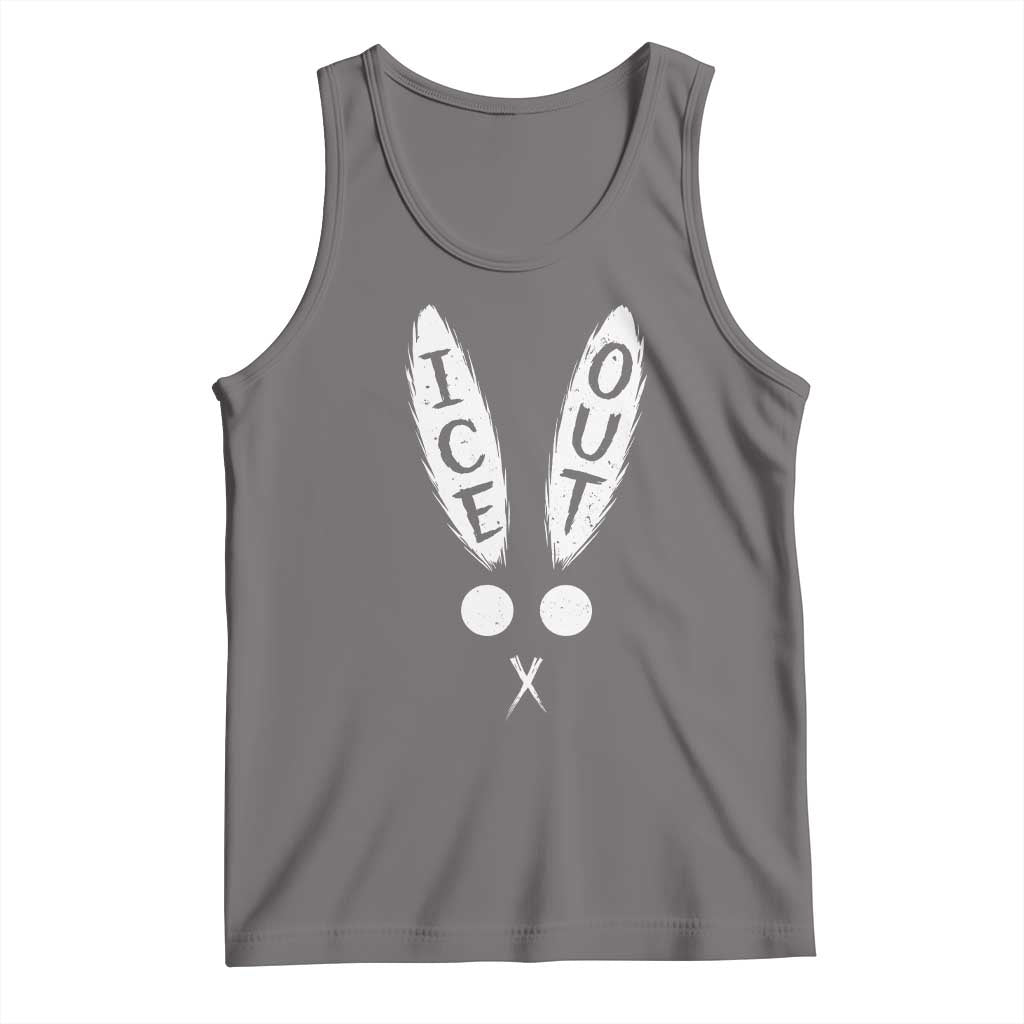 Bunny Bad Ice Out Tank Top Rabbit FDT Anti Immigration Enforcement TS10 Deep Heather Print Your Wear