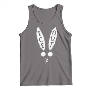 Bunny Bad Ice Out Tank Top Rabbit FDT Anti Immigration Enforcement TS10 Deep Heather Print Your Wear