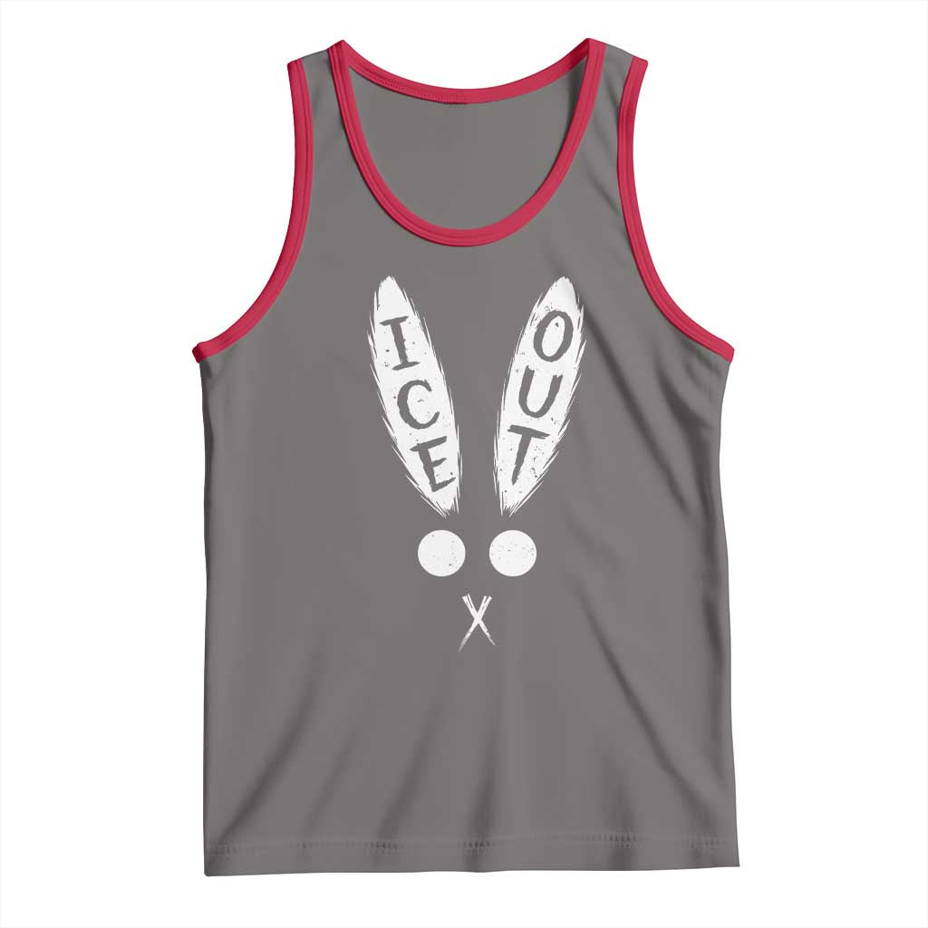 Bunny Bad Ice Out Tank Top Rabbit FDT Anti Immigration Enforcement TS10 Deep Heather Red Print Your Wear