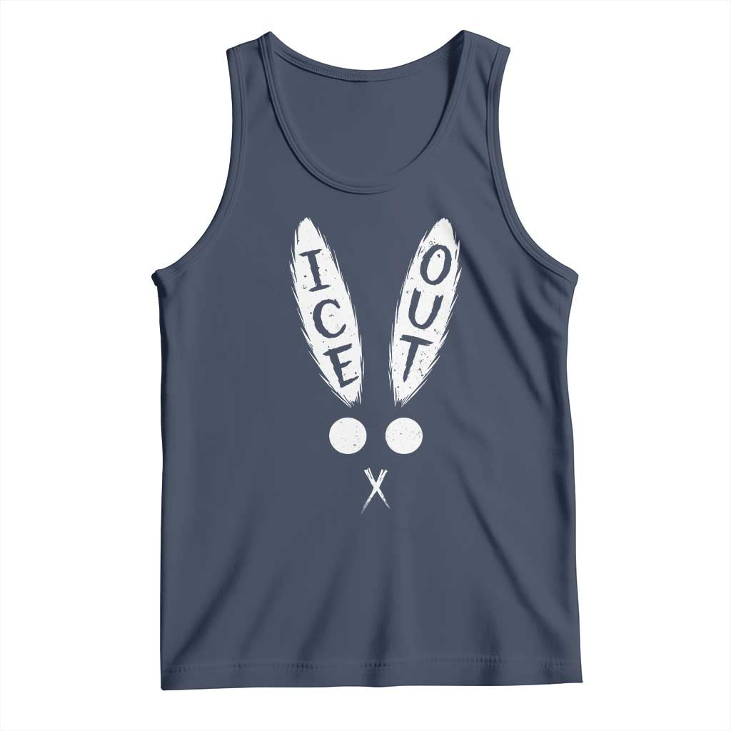 Bunny Bad Ice Out Tank Top Rabbit FDT Anti Immigration Enforcement TS10 Navy Print Your Wear
