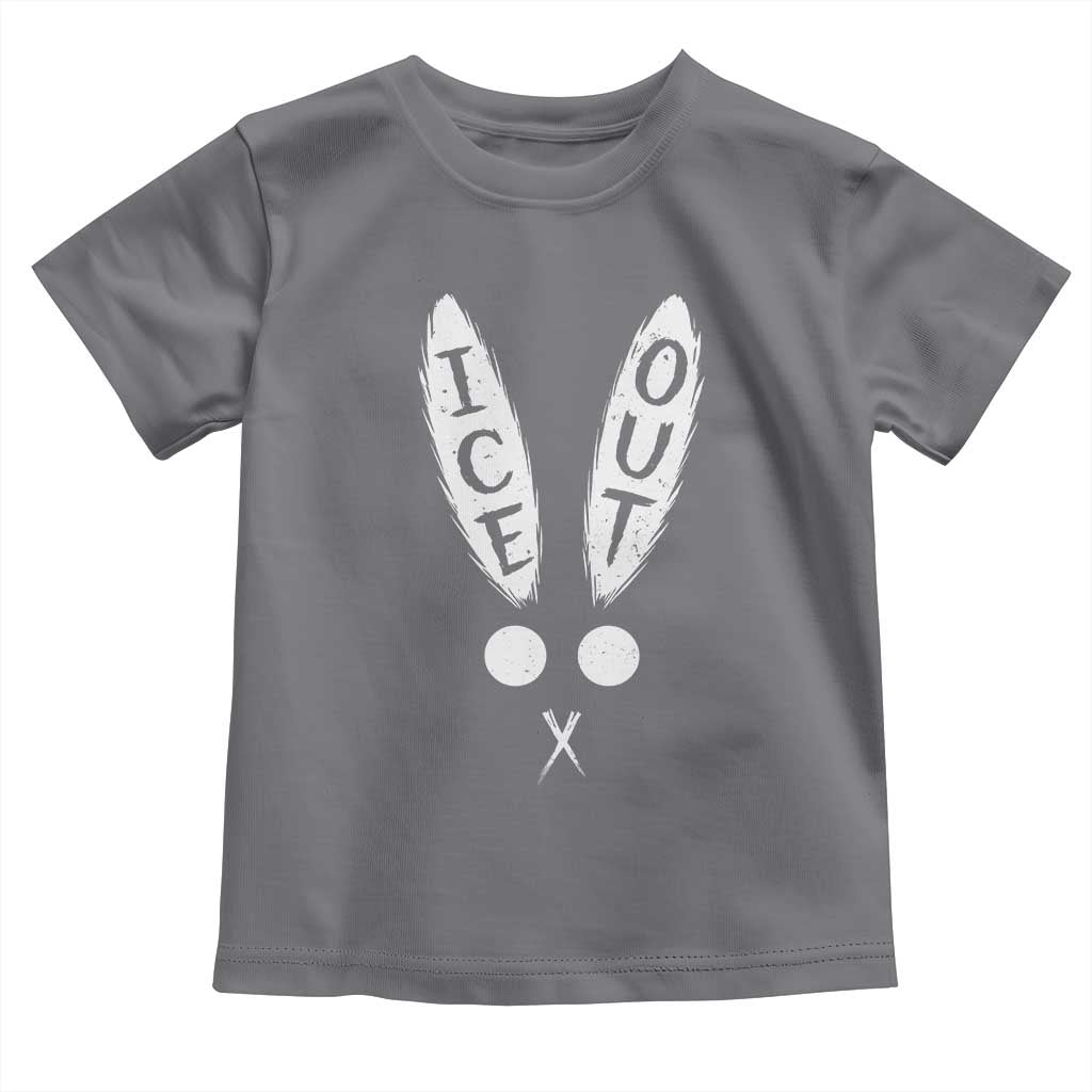 Bunny Bad Ice Out Toddler T Shirt Rabbit FDT Anti Immigration Enforcement TS10 Charcoal Print Your Wear