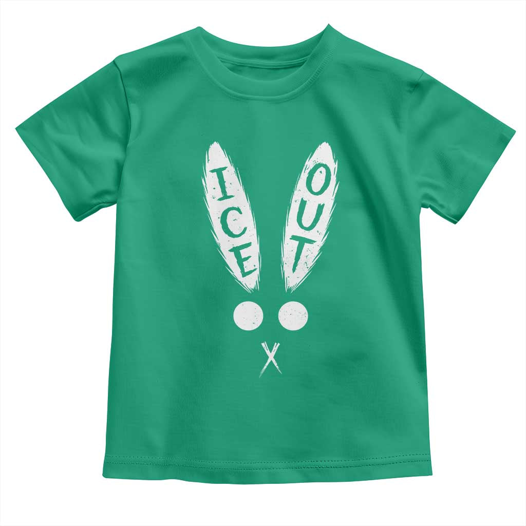 Bunny Bad Ice Out Toddler T Shirt Rabbit FDT Anti Immigration Enforcement TS10 Irish Green Print Your Wear
