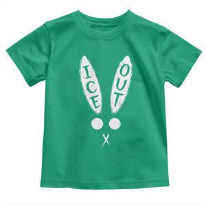 Bunny Bad Ice Out Toddler T Shirt Rabbit FDT Anti Immigration Enforcement TS10 Irish Green Print Your Wear