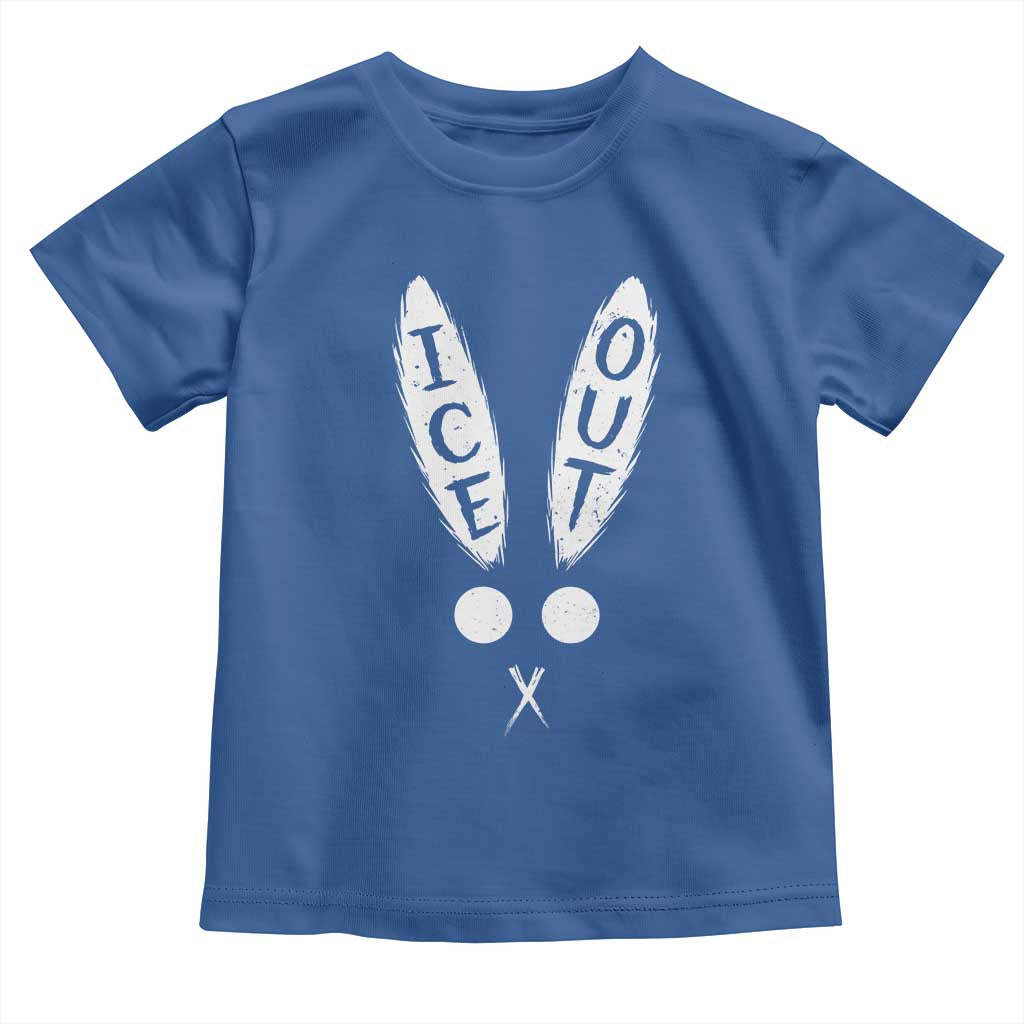 Bunny Bad Ice Out Toddler T Shirt Rabbit FDT Anti Immigration Enforcement TS10 Royal Blue Print Your Wear