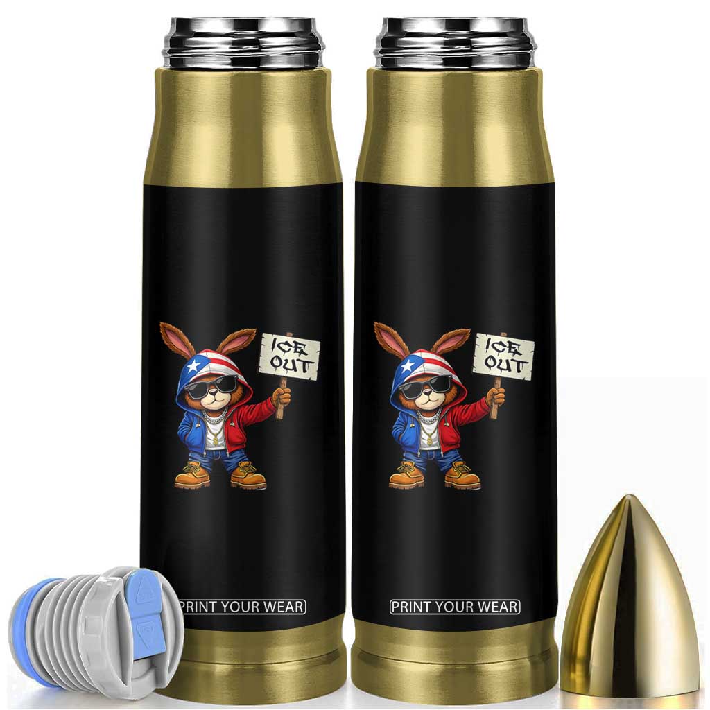 Bunny Ice Out Bullet Tumbler Protest Equality Puerto Rican Flag Hoodie TS10 Black Print Your Wear