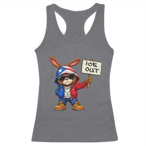 Bunny Ice Out Racerback Tank Top Protest Equality Puerto Rican Flag Hoodie TS10 Charcoal Print Your Wear