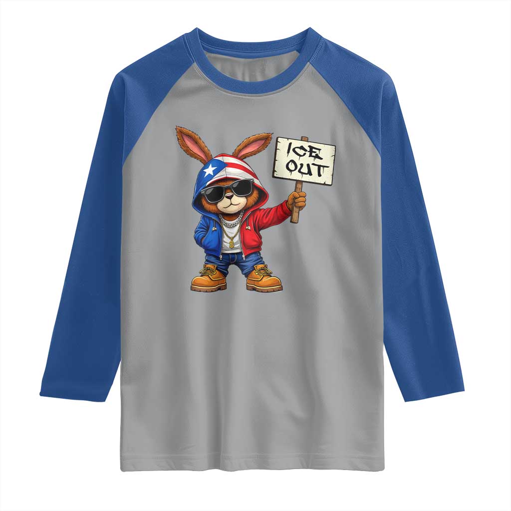 Bunny Ice Out Raglan Shirt Protest Equality Puerto Rican Flag Hoodie TS10 Sport Gray Royal Print Your Wear