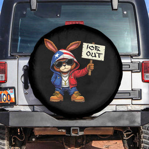 Bunny Ice Out Spare Tire Cover Protest Equality Puerto Rican Flag Hoodie TS10 No hole Black Print Your Wear
